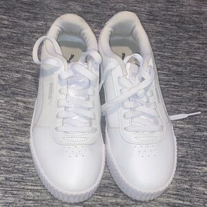 Puma Kids All-White Sneakers
